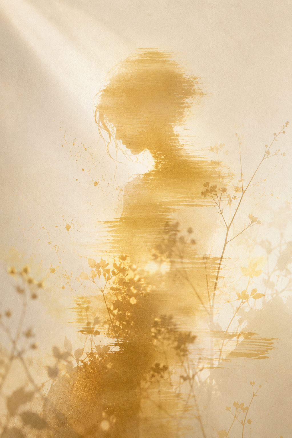 Soft gold daylight artwork